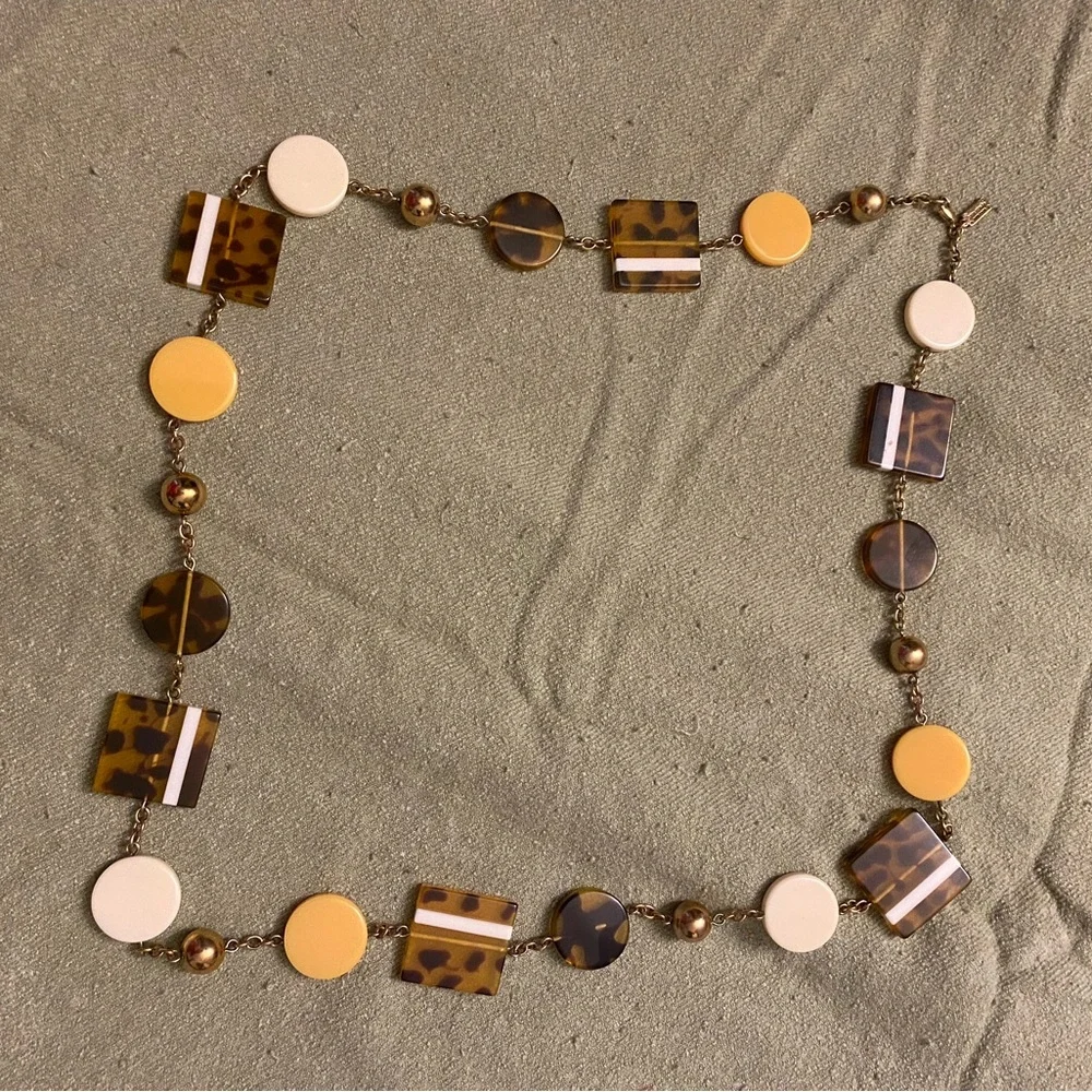 Kate Spade resin station necklace and ring - Picture 2 of 7